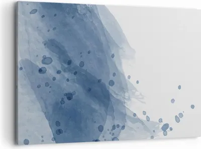 Produktbild von Bild auf Leinwand - Leinwandbild - Einteilig - Blau Weiß Hintergrund - 120x80cm - Wand Bild - Wanddeko - Wandbilder - Leinwanddruck - Bilder - Wanddekoration - Leinwand bilder - AA120x80-5088