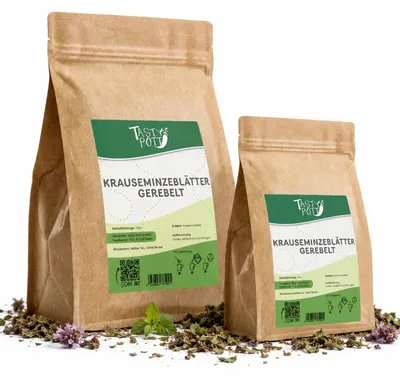 Produktbild von Tasty Pott Krauseminzblätter gerebelt – im Beutel - 100g