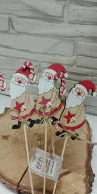 Produktbild von Nikolaus Topper Holz Dekoration für Weihnachtsdekoration