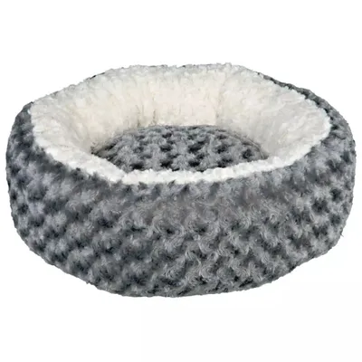 Zdjęcie produktu dla TRIXIE Kaline, Legowisko dla zwierząt w kształcie pączka, Wewnętrzna, Pies, Kremowy, Szary, Okrągły, Monochromatyczny