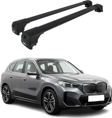 Produktbild von Dachträger Grundtäger für BMW iX1 U11 2022-2026 75kg Aluminium Schwarz 2 tlg