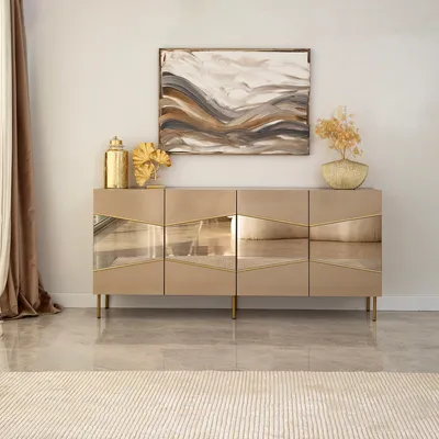 Produktbild von Skye Decor, Nice - Bronze, Gold, Konsole, Bronze, 180 x 40 x 80 cm