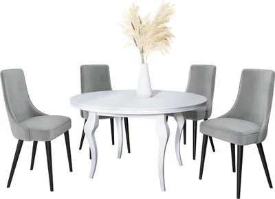 Produktbild von MIRJAN24 Stuhl Perla 3, 1 Stück, Polsterstuhl, Beine aus Metall, 50x46x89 cm, Wohnzimmer (Farbe: Magic Velvet 2240, Beine: Schwarz)