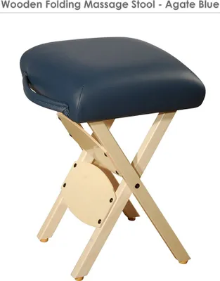 Produktbild von Master Massage Mobiler Klapphocker Klappstuhl Kosmetikhocker-Königsblau