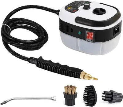 Produktbild von Dampfreiniger, 2500W Tragbarer Handdampfreiniger Hochtemperatur, mit Bürstenköpfen für Küchenmöbel Badezimmer Auto