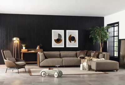 Image de Canapé d'angle Ensemble d'angle Hôtel Qualité Meubles Aménagement Fauteuil Salon