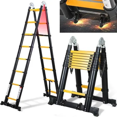 Obrázek produktu pro Hliníkový žebřík 5 metrů, protiskluzový, nosnost 150 kg