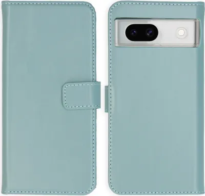 Produktbild von Selencia Echtleder Klapphülle Google Pixel 8a - Air Blue