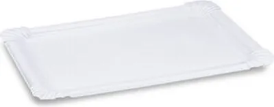 Produktbild von 250x BIONATURE Pappteller aus Frischfaser 17,5 x 25 cm fettdicht weiß