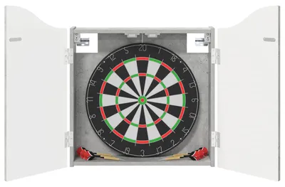 Produktbild von Dartboard Schrank Betongrau 56 x 12 x 63 cm Holzwerkstoff