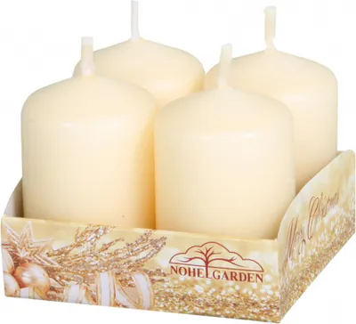 Obrázek produktu pro Svíčka adventní matná d4x6cm 4ks