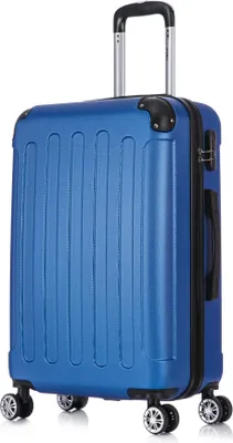 Produktbild von Flexot® F-2045 Koffer Reisekoffer Hartschale Hardcase Doppeltragegriff mit Zahlenschloss Gr. L Farbe Perl-Blau