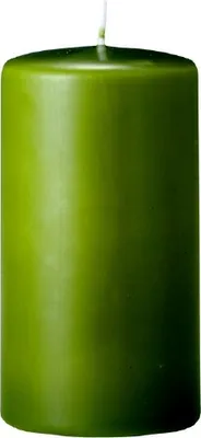 Produktbild von 4er Set Oster, Frühling, Stumpenkerzen Scottish green 10 x Ø 5 cm