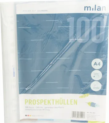 Produktbild von Sichthülle A4 genarbt 45 µ 100 Stück