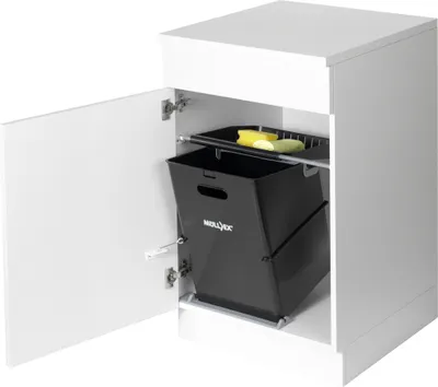 Image de Naber Müllex Single 35. collecteur de déchets, anthracite. - Poubelle