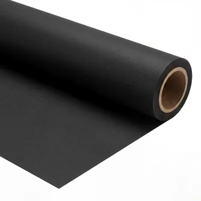 Produktbild von Walimex pro Hintergrundkarton 2,60 x 10 m schwarz, robuster Fotohintergrund aus Karton, Fotoleinwand als Backdrop für Fotostudio, reflexfrei, strapazierfähig, ideal für Produktfotografie