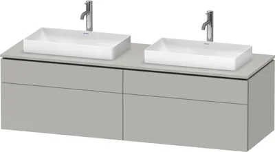 Produktbild von DURAVIT LC4873B07070000 Konsolen-WTU wandh. L-Cube 550x1600x4