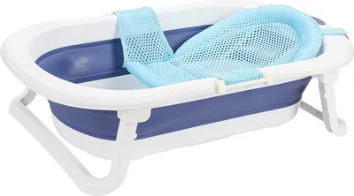 Immagine prodotto di Jiubiaz vasca da bagno per bambini Vaschetta da bagno per bambini con piedini Bagno antiscivolo pieghevole