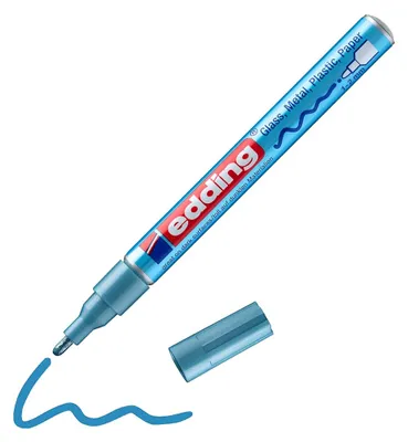 Obrázok produktu pre edding 751 lesklá farba marker svetlomodrá metalíza