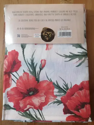 Tischdeckchen aus Baumwolle, Blumenmuster, 140x180-240 cm