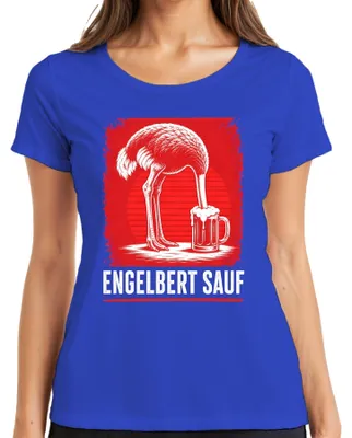 Obrázok produktu pre Engelbert Strauss, pánske tričko s motívom "Vogel Bier", modré, veľkosť XXL