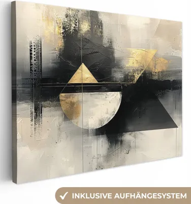 Obrázek produktu pro OneMillionCanvasses® - Obrazy na plátně - Abstraktní - Černá - Barva - Moderní, Fototapeta, Nástěnné dekorace obrazy obývací pokoj, 40x30cm