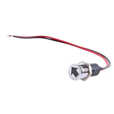 Image de 12V 14mm LED Dash Panel Warning Fog Turn Light Indicator Bike Car Boat Lamp Red Blue Green