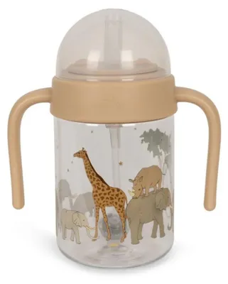 Image de Gobelet pour enfant Konges Sløjd Safari avec paille et anse