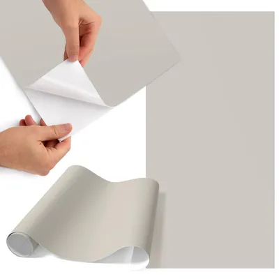 Zdjęcie produktu dla Folia do mebli 75 x 150 cm – folia samoprzylepna do mebli – folia samoprzylepna – folia do mebli – folia do mebli kuchennych – folia samoprzylepna do kuchni – folia do szafek – wodoodporna – zmywalna – samoprzylepna – bez pęcherzyków powietrza – usuwalna bez pozostawiania śladów – wzór „ciepły kamień”