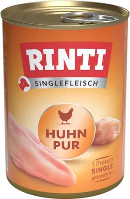 Produktbild von Rinti - Singlefleisch 12x400g  |  Huhn Pur