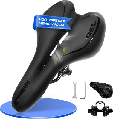 Produktbild von Fahrradsattel Gel MTB Sattel Herren & Damen Wasserdicht Hohl Rennrad Mountainbike Hilfsmittel