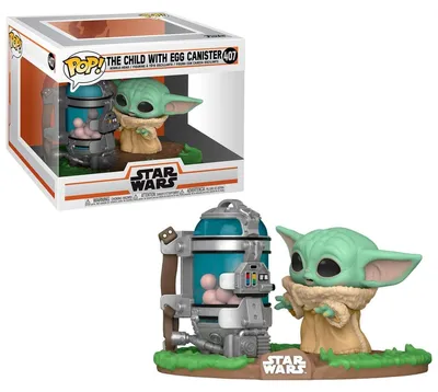Image de Figurine POP Star Wars Le Mandalorien Enfant avec Bidon