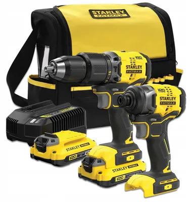 Obrázok produktu pre Stanley V20 Kit Sfmck461D2S (Sfmcd715 + Sfmcf810B) 2X2.0Ah Bag