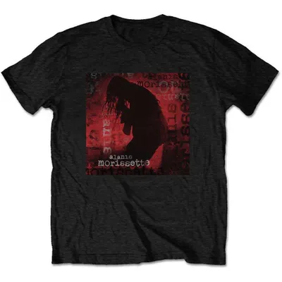Image de T-shirt à manches courtes "Ironic Silhouette" d'Alanis Morissette, couleur noire, taille S