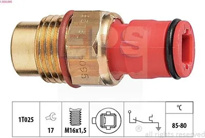 Image de EPS 1.850.095 Interrupteur de température pour ventilateur de radiateur, thermostat pour TOYOTA COROLLA Liftback (E9), COROLLA (E9), STARLET (P7), COROLLA Compact (E9), COROLLA