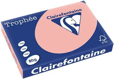 Produktbild von Clairefontaine Trophee 1260C Color Pfirsich 80g/m² DIN-A3 - 500 Blatt