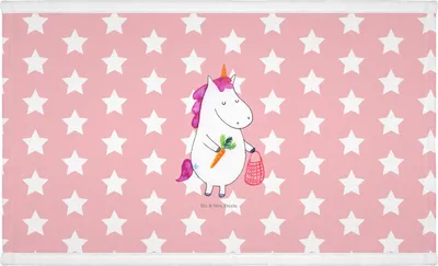 Produktbild von Mr. & Mrs. Panda Handtuch Einhorn Gemüse - Rot Pastell - Geschenk, Unicorn, Wochenmarkt, Baumwollhandtuch, baumwolle, Flauschtuch, Einhörner, kleines, 50x100, Biomarkt
