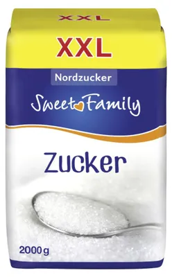 Produktbild Nordzucker Sweet Family Zucker zum Süßen von Speisen XL Packung 2000g