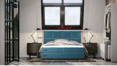 Produktbild von Hotelbett 140x200 SORELLA 1 - schwarz