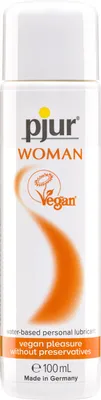 Produktbild von pjur WOMAN Vegan - Gleitgel auf Wasserbasis - 100% vegane Inhaltsstoffe & ohne Tierversuche - speziell für Frauen entwickelt (100ml)