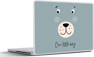 Produktbild von MuchoWow® Laptop Aufkleber Sticker Cover Zitate - Junge - Unser kleiner Junge - Sprichwörter - Kinder - Baby 40x30 cm - Laptop Dekoration - Selbstklebend