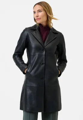 Image de Manteau en cuir pour femme Ricano MARZIA - Noir / M