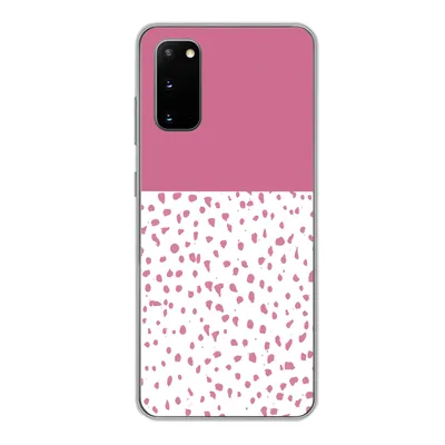 Produktbild von MuchoWow® Handyhülle Schutzhülle Hülle für Samsung Galaxy S20 Punkte - Rosa - Muster Silikon Softcase Handy Hülle - Bild