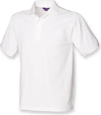 Produktbild von Henbury H400 | Herren  65/35 Classic Piqué Polo Shirt - Farbe: White - Größe: XXL