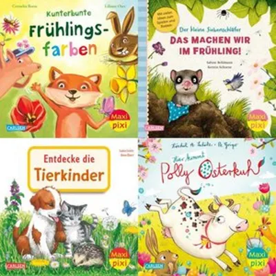 Produktbild von Maxi-Pixi-4er-Set 116: Bunter Frühlingsspaß  (4x1 Exemplar)