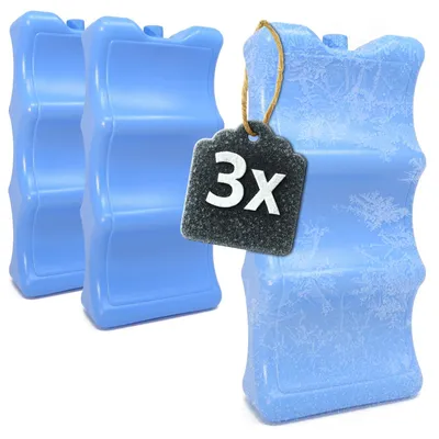 Produktbild von 3x Kühlelemente für Dosen und kleine Flaschen, wiederverwendbar, für Kühlbox und Picknick