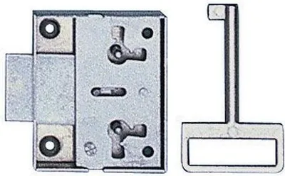 Produktbild von Möbelschloss Modell 117/30, gleichschließend, mit Schlüssel, für DIN links und DIN rechts