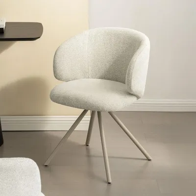 Image de Milton & Oldbrook Chaise de salle à manger pivotante Astara Beige