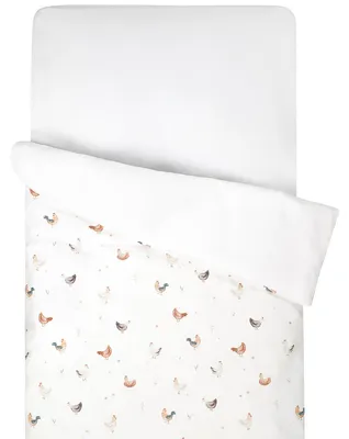 Image de Housse de couette GALLINA - 100 x 140 cm - Écru | par SEVIRA KIDS