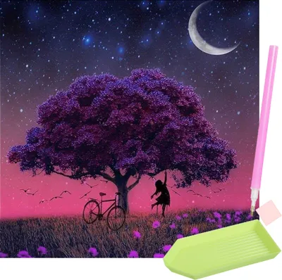 Produktbild von ISO 16137 Diamantmalerei 30x30cm - Baum